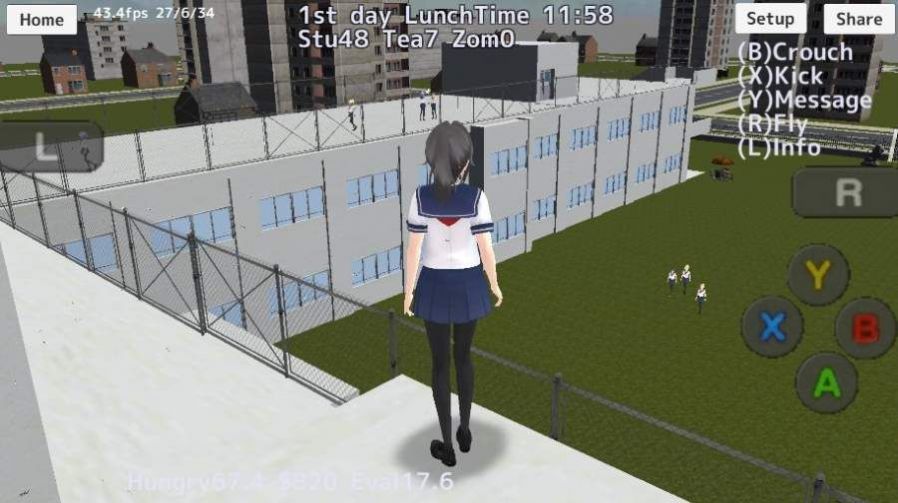 樱花校园模拟器更新了头发和衣服2021五一版 v1.039.07