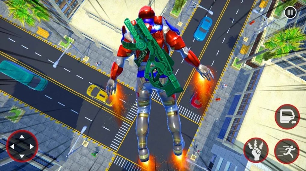 飞行警察机器人绳索英雄游戏最新版(Flying Police Robot Rope Hero) v1.0